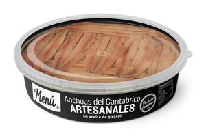 Filetes de Anchoa Artesanal del Cantábrico en Aceite de Girasol
