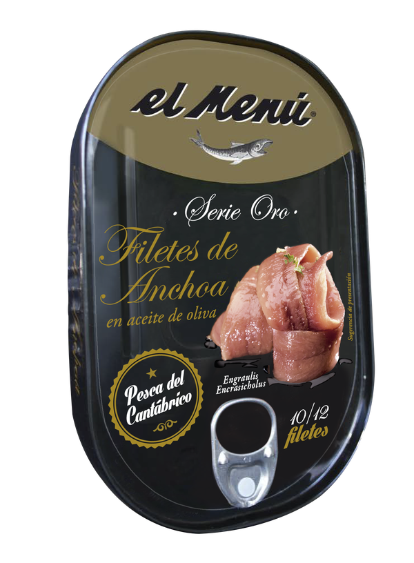 Filetes de Anchoa del Cantábrico en Aceite de Oliva - 125gr.