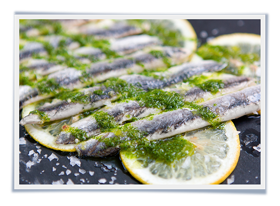 White Anchovies with Lemon and Parsley