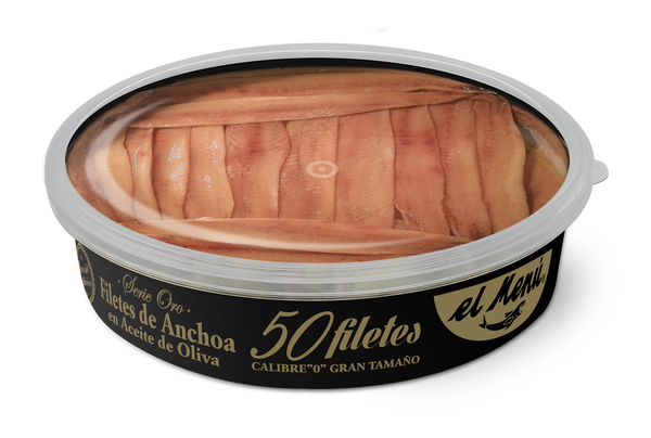 Large size Cantabrian Anchovy Fillets in Olive Oil-50 uds.